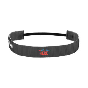CINTA PARA LA CABEZA PERSONALIZABLE MODERNO ESTILO NEGRO VERIFICADO MAR