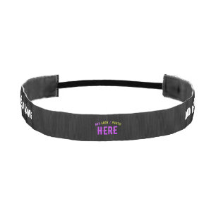CINTA PARA LA CABEZA PERSONALIZABLE MODERNO ESTILO NEGRO VERIFICADO MAR