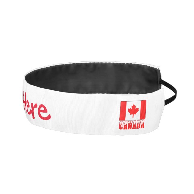 Cinta Para La Cabeza Personalización roja de la bandera canadiense (Derecha)