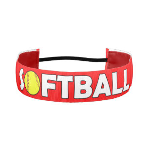 Cinta Para La Cabeza Personalizado Color Fastpitch Softball Headband