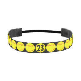 Cinta Para La Cabeza Personalizado Fastpitch Softball Headband