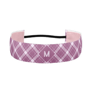 Cinta Para La Cabeza Personalizado Monograma Tapado / Patrón Tartán