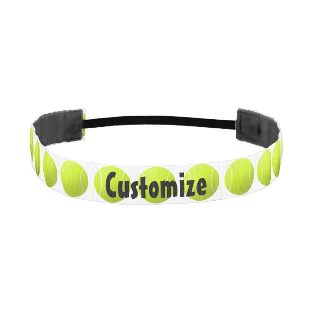Cinta Para La Cabeza Personalizado Tennis Headband (Anverso)