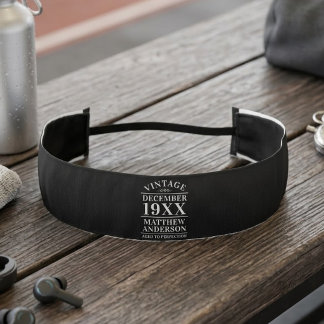 Cinta Para La Cabeza Personalizado Vintage Envejecido a la Perfección