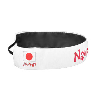 Cinta Para La Cabeza Personalized Japan Flag Name 