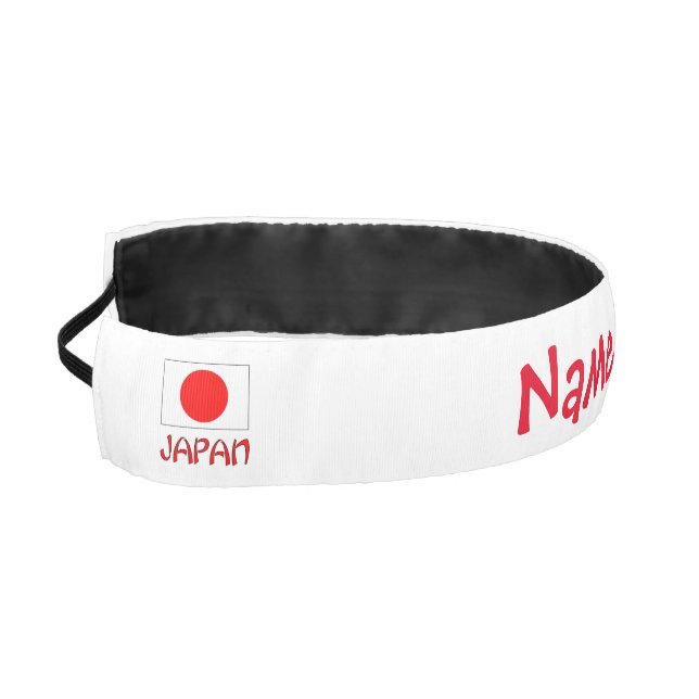 Cinta Para La Cabeza Personalized Japan Flag Name  (Izquierda)