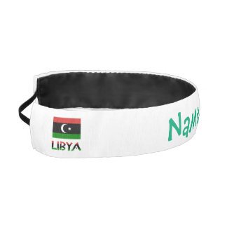 Cinta Para La Cabeza Personalized Libya Flag Name 