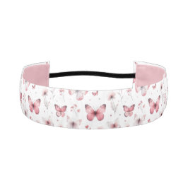 Cinta Para La Cabeza Pink Butterflies 