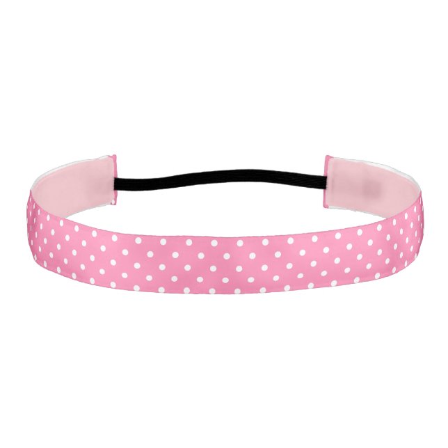 Cinta Para La Cabeza Pink Polka Dots Headband (Anverso)