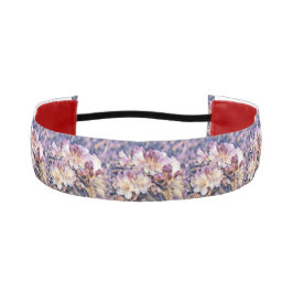 Cinta Para La Cabeza Pintura acuarela de una flor de azeea morada