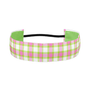 Cinta Para La Cabeza Placa rosa y verde