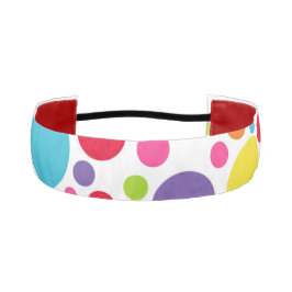 Cinta Para La Cabeza Punto de polka multicolor