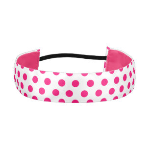 Cinta Para La Cabeza Punto de polka rosado