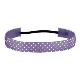 Cinta Para La Cabeza Púrpura Polka Dots Headband
