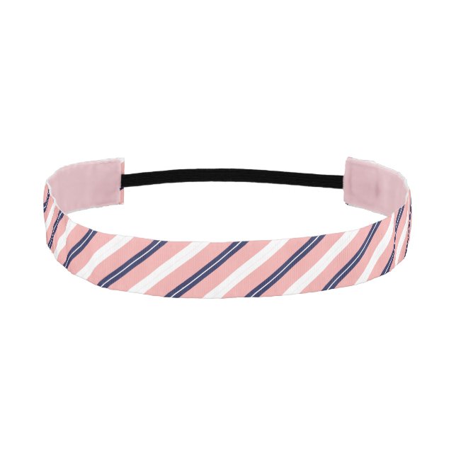 Cinta Para La Cabeza Raya Rosa Elegante (Anverso)