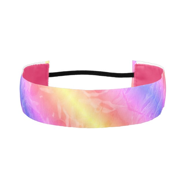 Cinta Para La Cabeza rayas pastel abstractas (Anverso)