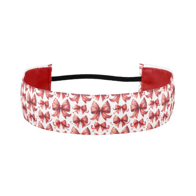 Cinta Para La Cabeza Red Christmas Bows (Anverso)