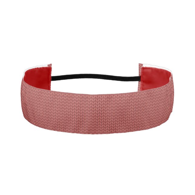 Cinta Para La Cabeza Red Herringbone (Anverso)