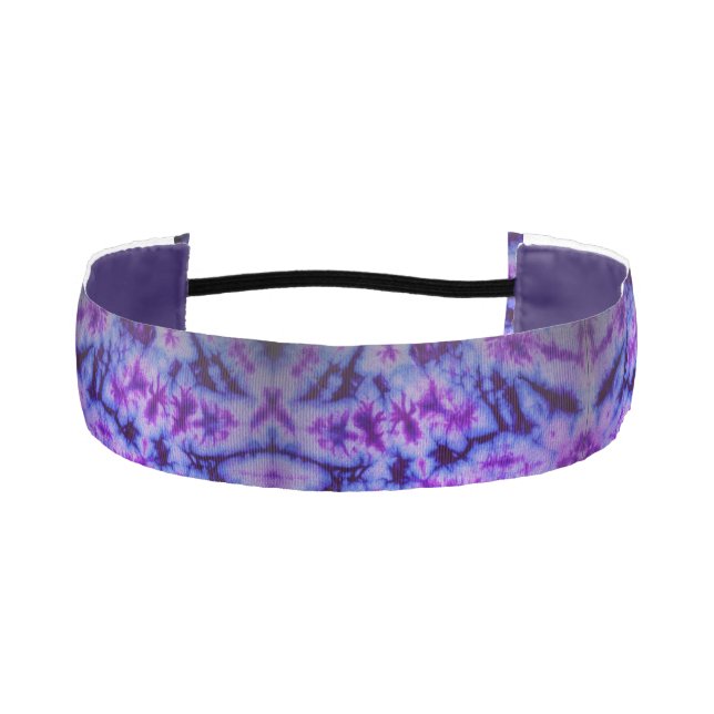 Cinta Para La Cabeza resumen de tinte de empate en tonos azul y púrpura (Anverso)