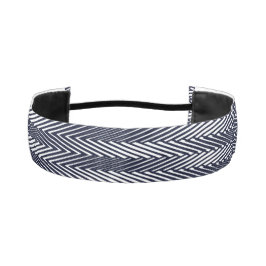 Cinta Para La Cabeza Resumen moderno arte negro franjas blancas rad tri