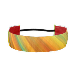 Cinta Para La Cabeza Resumen naranja amarillo rojo rayas verdes en azul