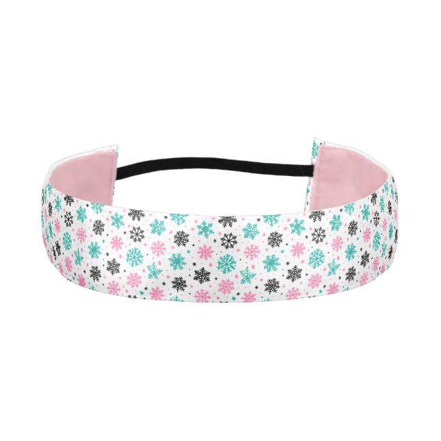 Cinta Para La Cabeza Retro Snowflakes (Anverso)