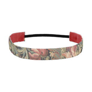 Cinta Para La Cabeza Rich Floral Tapestry Brocade Antiguo Clásico