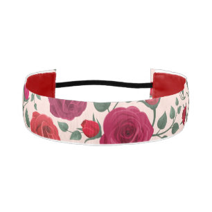 Cinta Para La Cabeza Rojo de flores silvestres