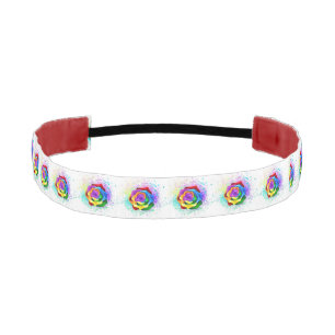 Cinta Para La Cabeza Rosa arcoiris colorido