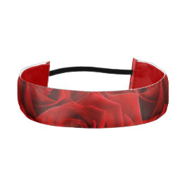 Cinta Para La Cabeza Rosa Rojo Romántico