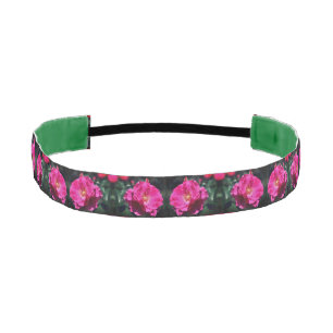 Cinta Para La Cabeza Rosa Rosa Rosa En Pleno Bloom Acercamiento