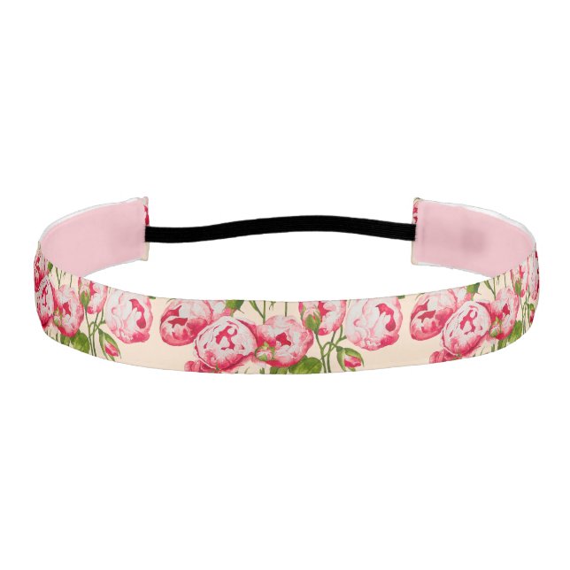Cinta Para La Cabeza Rosy Abundance sobre la cabeza (Anverso)
