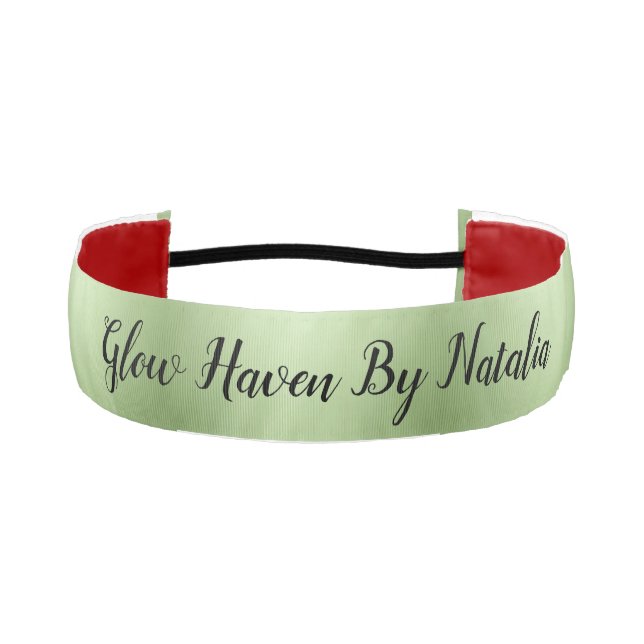Cinta Para La Cabeza Salón De Belleza Verde De Lujo (Anverso)