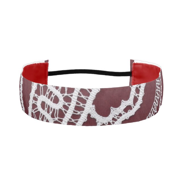 Cinta Para La Cabeza Santa María de la Virgen, encaje (Anverso)