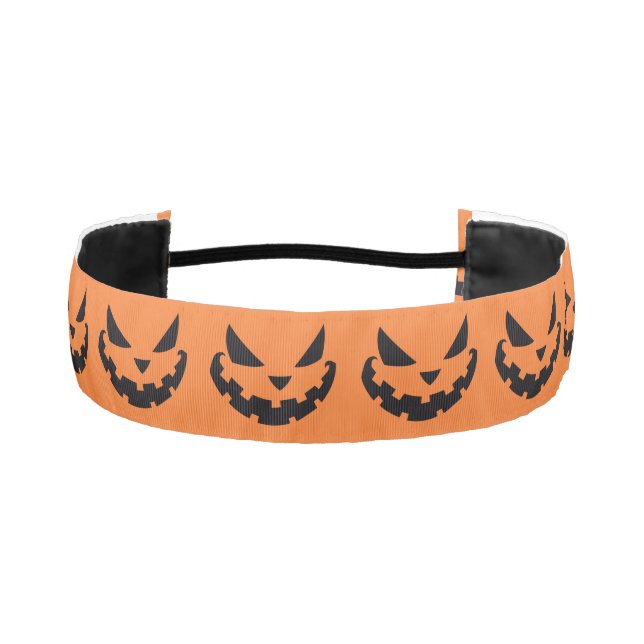 Cinta Para La Cabeza Scary Jack O Lantern Naranja Halloween (Anverso)