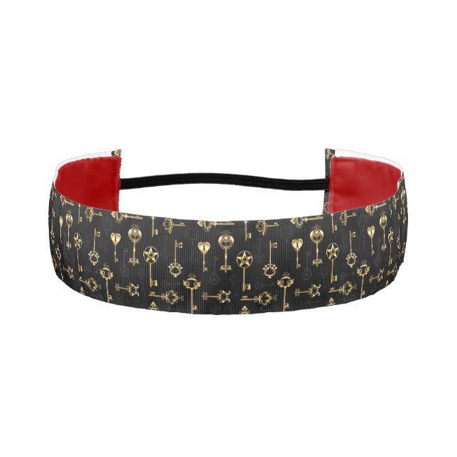 Cinta Para La Cabeza Seamless Pattern with Golden Keys (Anverso)