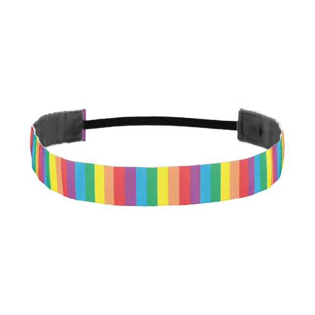 Cinta Para La Cabeza Sencillamente patrón arco iris (Anverso)