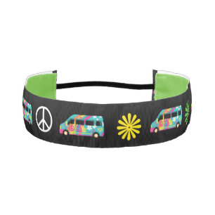 Cinta Para La Cabeza Signo de paz de bus hippie de los 70