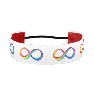 Cinta Para La Cabeza Símbolo infinito arcoiris en capas