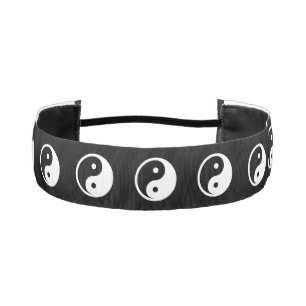 Cinta Para La Cabeza Símbolo Yin Yang - diseño de tatuaje sólido 2