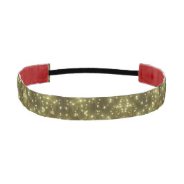 Cinta Para La Cabeza Sparkling Golden Lights Navidad Headband