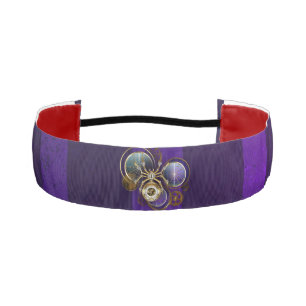Cinta Para La Cabeza Spider Steampunk sobre fondo morado