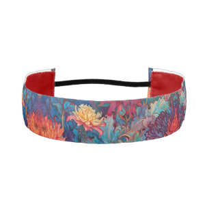 Cinta Para La Cabeza Tapiz floral de Dahlia