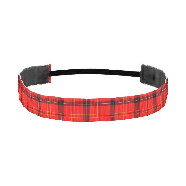 Cinta Para La Cabeza Tartán rojo escocés (Anverso)