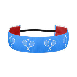 Cinta Para La Cabeza Tennis Rackets Blue Backgroud