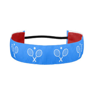 Cinta Para La Cabeza Tennis Rackets Blue Backgroud