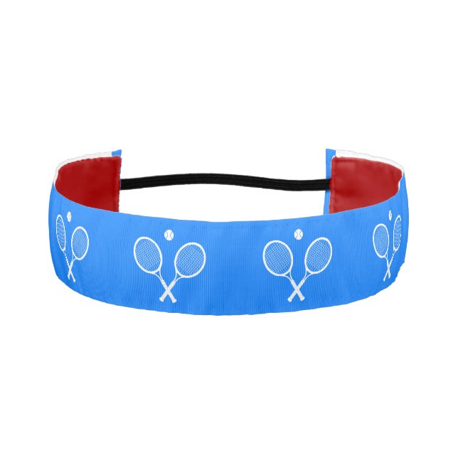 Cinta Para La Cabeza Tennis Rackets Blue Backgroud   (Anverso)