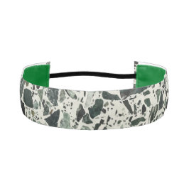 Cinta Para La Cabeza Terrazzo verde moderno