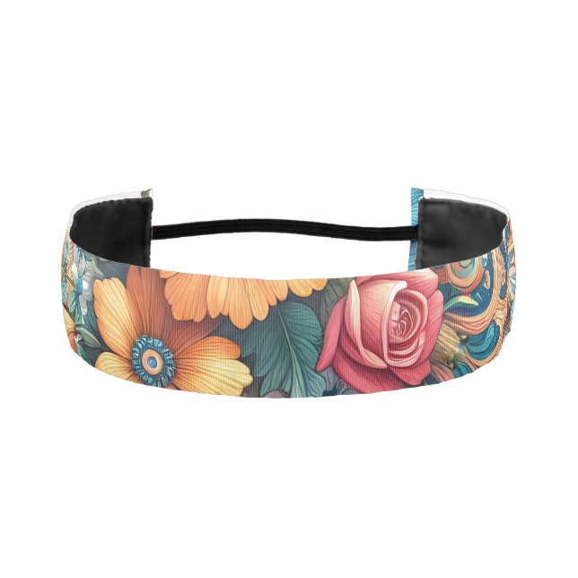 Cinta Para La Cabeza Un bonito Bouquet de flores (Anverso)