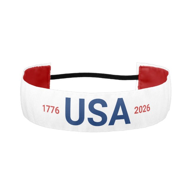 Cinta Para La Cabeza USA 1776 2026 250th Anniversary Red White Blue (Anverso)